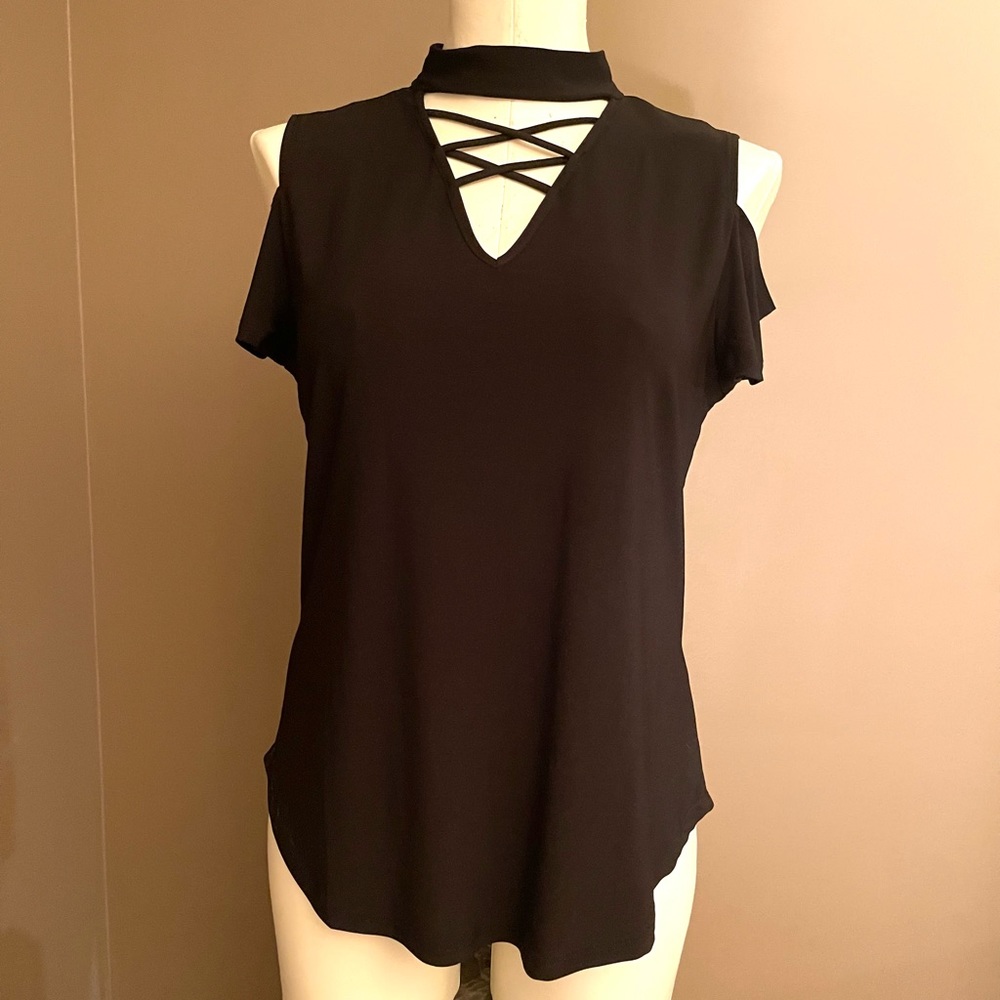 Diana Belle Cold Shoulder Blouse NWT